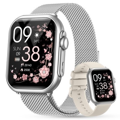 Smart Watches for Women for iPhone Android: 1.85'' Smart Watch with 30 Days+ B...