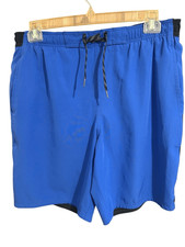Nike Men  s Size L Blue  Black Swimwear Swim Trunks