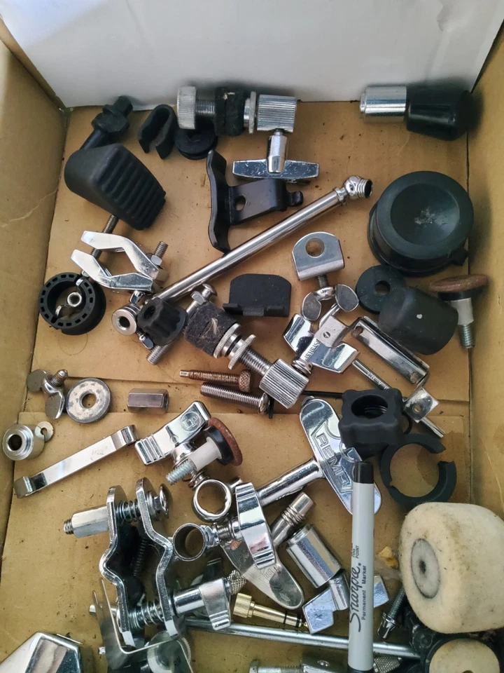Drums clamps,parts,lot ludwig,lp,remo.lot - Image 3 of 4