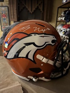 BO NIX AUTOGRAPHED DENVER BRONCOS FLASH FULL SIZE SPEED HELMET BECKETT W VISOR