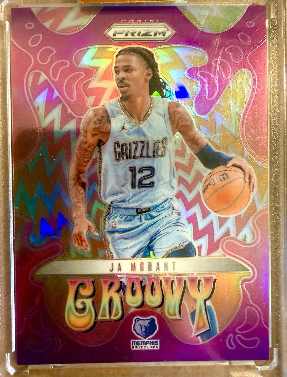 JA MORANT 2024-25 PANINI PRIZM GROOVY BASKETBALL SP GRIZZLIES #27