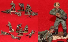 Conte Plastic Playset Figures WWII German Painted 1/32 54mm Toy Soldier #3 x7
