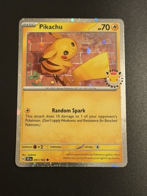 Pikachu (Pokemon Day 2026) 051/162 Miscellaneous Cards & Products Holo  SWIRL