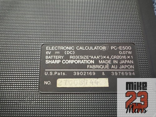 Vintage Sharp PC-E500 Pocket Basic Computer Calculator fully working with box - Bild 13 von 18