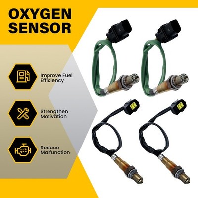 4x Up+Downstream Oxygen Sensors For Mercedes C300 CL550 E350 ML63 2008-2012 Plug