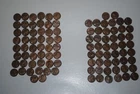 EF AU Lincoln Wheat Penny Cent 1947 P D   -2 Rolls RL149