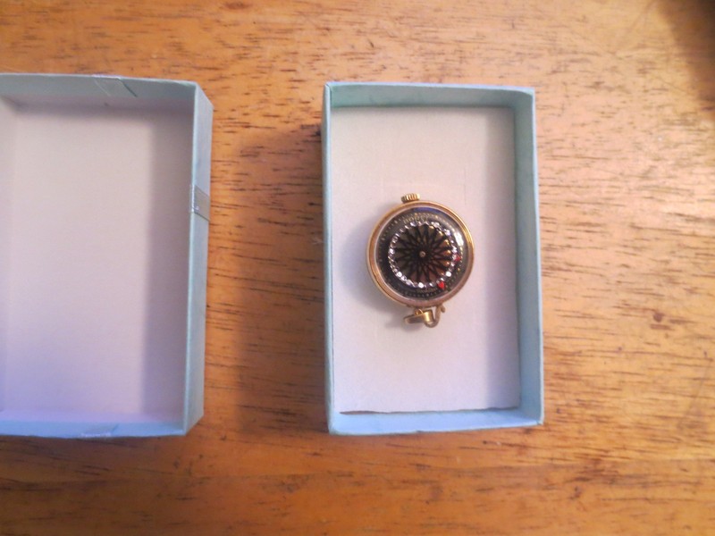Vintage Ernest Borel Cocktail Kaleidoscope Pendant Gold Plated 20u Swiss Patent