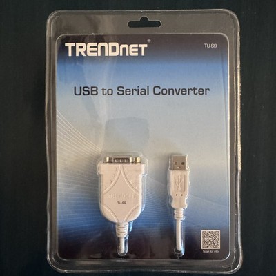 TRENDnet TU-S9 USB to Serial Converter USB to RS-232 Male Serial Cable NEW