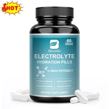Electrolyte Supplement Hydration Pills w/Magnesium Sodium Replenish Electrolytes