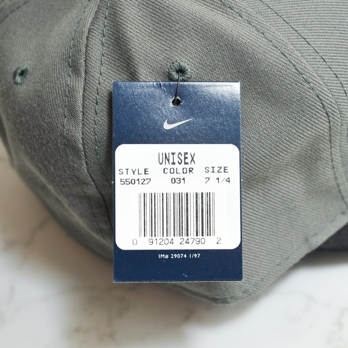 Vintage Nike Golf Hat | 1997 Tiger Woods Era | NWT Fitted 7 ¼ Gray