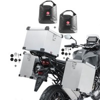Alukoffer M10 2X35L FüR Suzuki V-Strom 650 / XT + Topcase 45L + Innentaschen