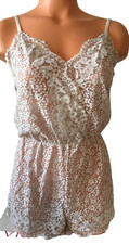 52 New Victoria's Secret See Through Lace Small Romper Teddy CC-1N9C RARE N2963