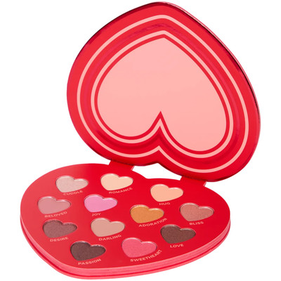 FAB Factory Lidschattenpalette 12 Farben Vegan Eyeshadow Palette Matt & Glänzen