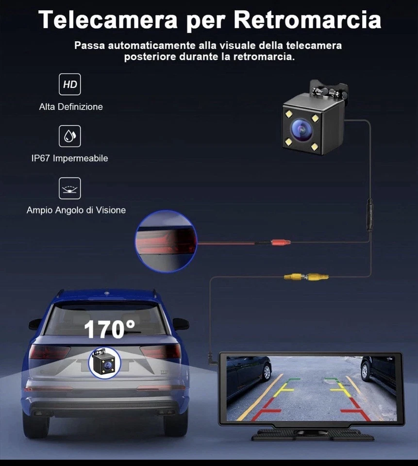 Stereo JVC Auto Lettore CD USB AUX Formati WMA MP3 50Watt + Car Play IOS Android - Immagine 4 di 4