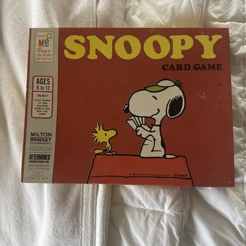Snoopy Vintage Card Game Milton Bradley Peanuts Factory Sealed!