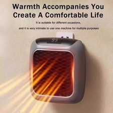 800W Electric Space Heater Low Energy Ceramic Fast Heating Fan Portable Remote