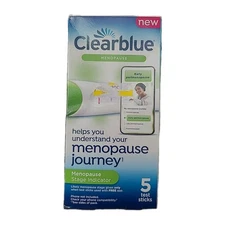 Clearblue Menopause Stage Indicator 5 Test Sticks Test Exp 01/31/26