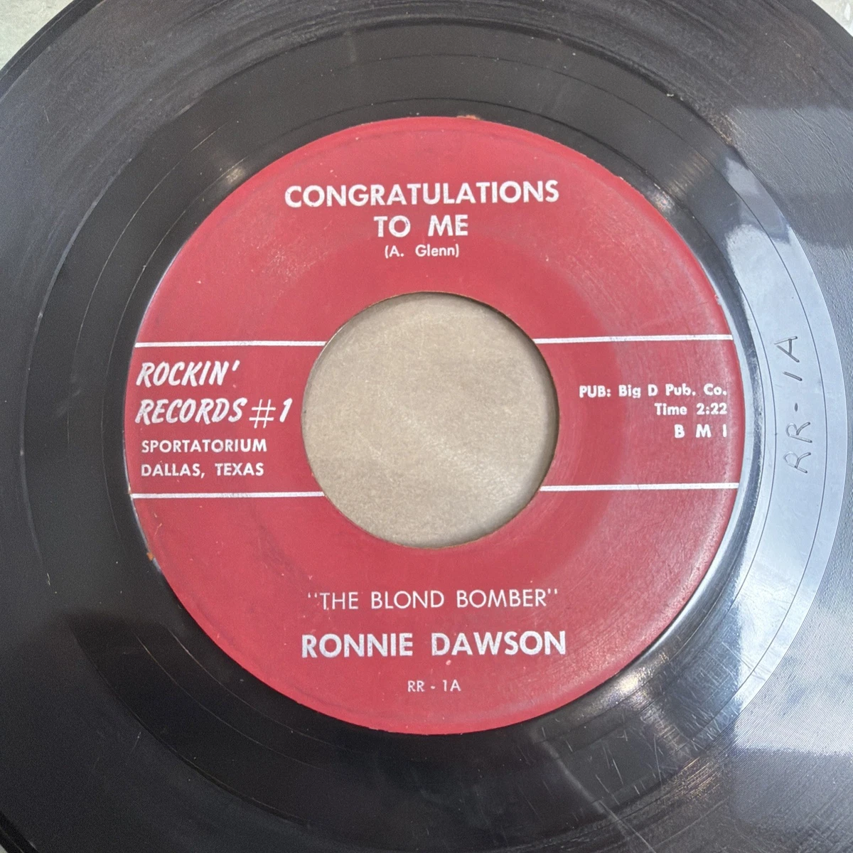 Ronnie Dawson Audition Record レッドビニール ronnie dawson products for sale | eBay UK