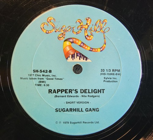 Sugarhill Gang - Rapper's Delight - OG 1979 Single - Old School Hip Hop - Foto 2 di 2