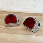 Vintage Lucas ST51 Pair of Chome “D”  lamps in good condition for age