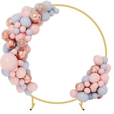 7.2FT Circle Balloon Arch Stand for Floor Round Arch Backdrop Stand for Parti...