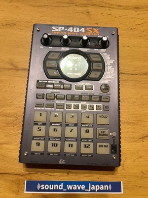 Roland SP-404SX Sampler tragbar getestet mit Adapter, SD-Karte schneller Vers...