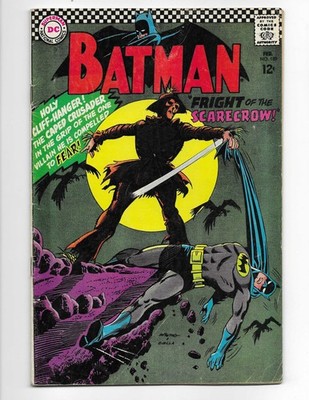 Batman 189 1967 DC Comics VG+ 4.5 1st App Silver Age Scarecrow Alfred Robin