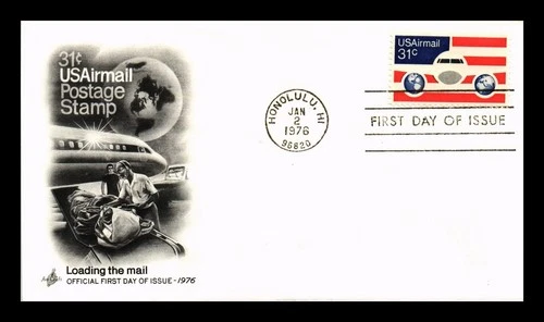 DR JIM STAMPS US COVER AIR MAIL 31C FIRST DAY ISSUE SCOTT C90 ARTCRAFT
