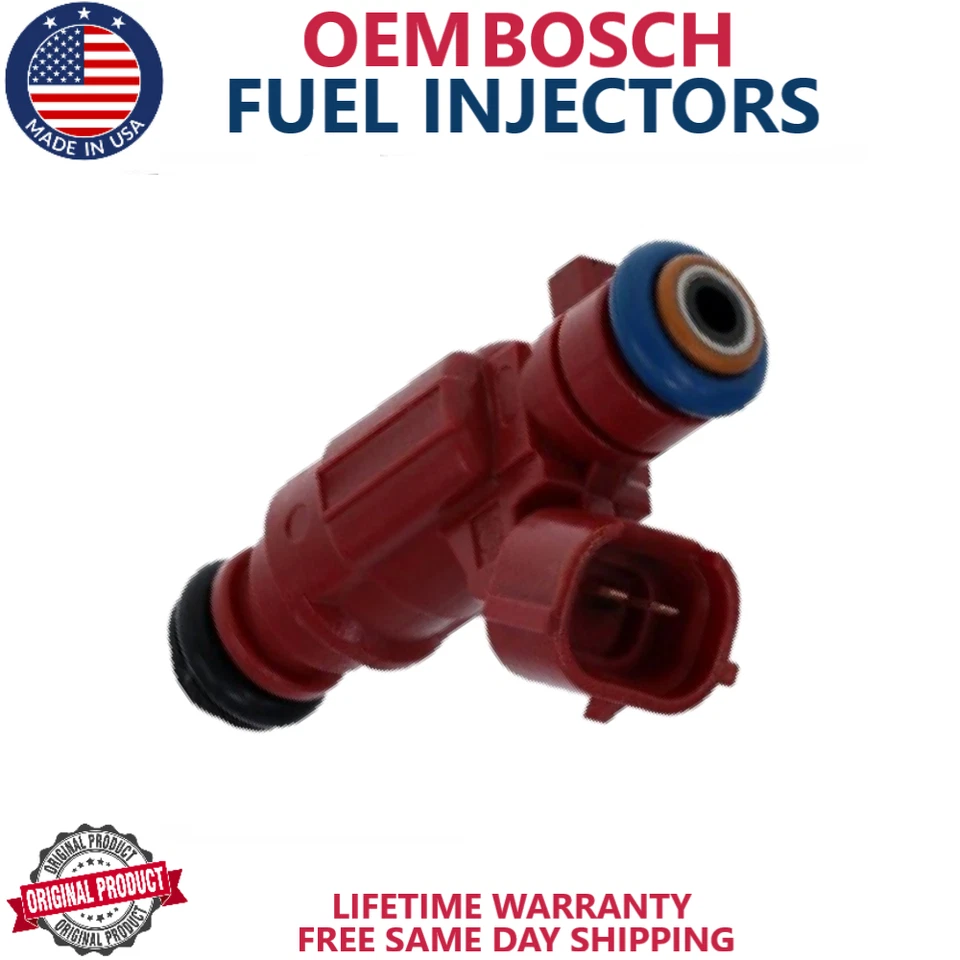 Inyectores de combustible Bosch OEM 4 piezas para Nissan Sentra 2000-2002 1,8 L I4 #0280155937 Foto 2 de 4