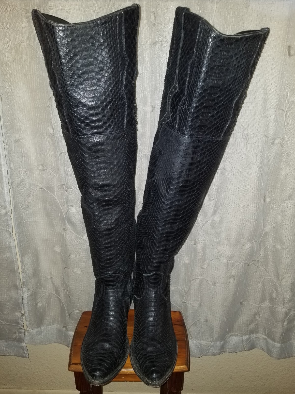 OLD GRINGO ~ Elizabeth ~ Full Python Black Boots … - image 2
