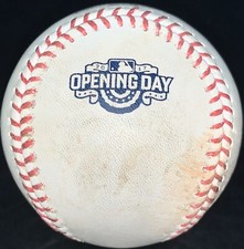 2017 Opening Day Brandon Phillips Game Used Double Braves Marlins Logo OMLB