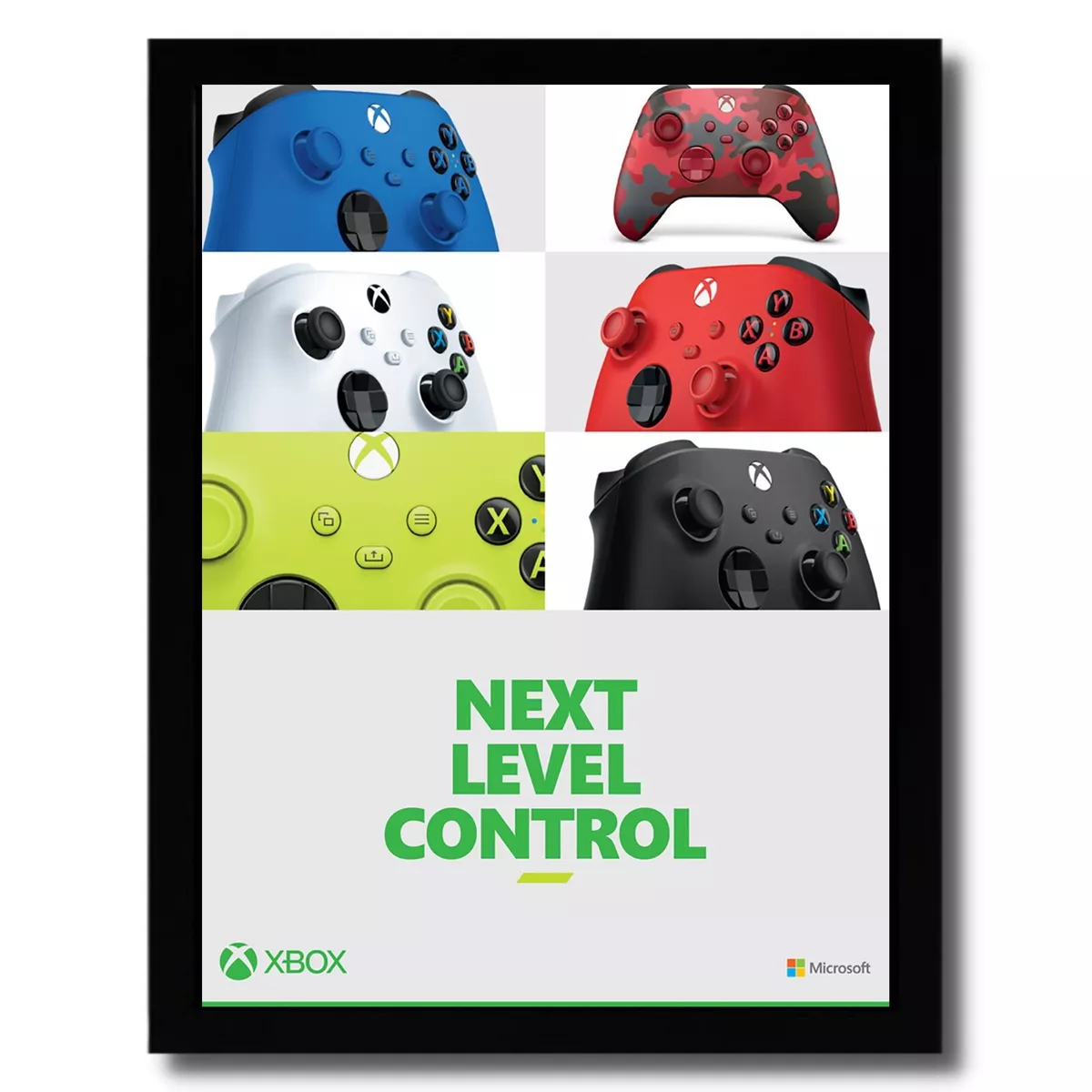 2022 Xbox Series X Controllers Framed Print Ad/Poster Colors Video Game  Wall Art