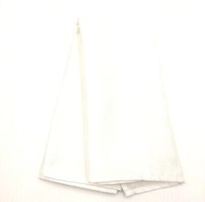  95 Bloomingdales Mens Handkerchief White Solid Classic Suit Dress Pocket Square