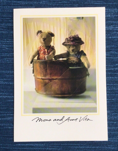 Biglietto di auguri orsacchiotto vintage inutilizzato Ophelia's World Memories Hallmark ~748A - Foto 1 di 2