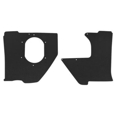 Kick Panel Board W/ A/C for 1960 Pontiac Bonneville Black Front Left Right 2 pcs