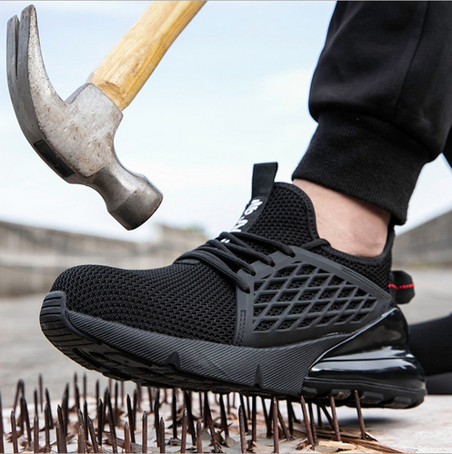 Mens Safety Sneakers Steel Toe Cap Work 
