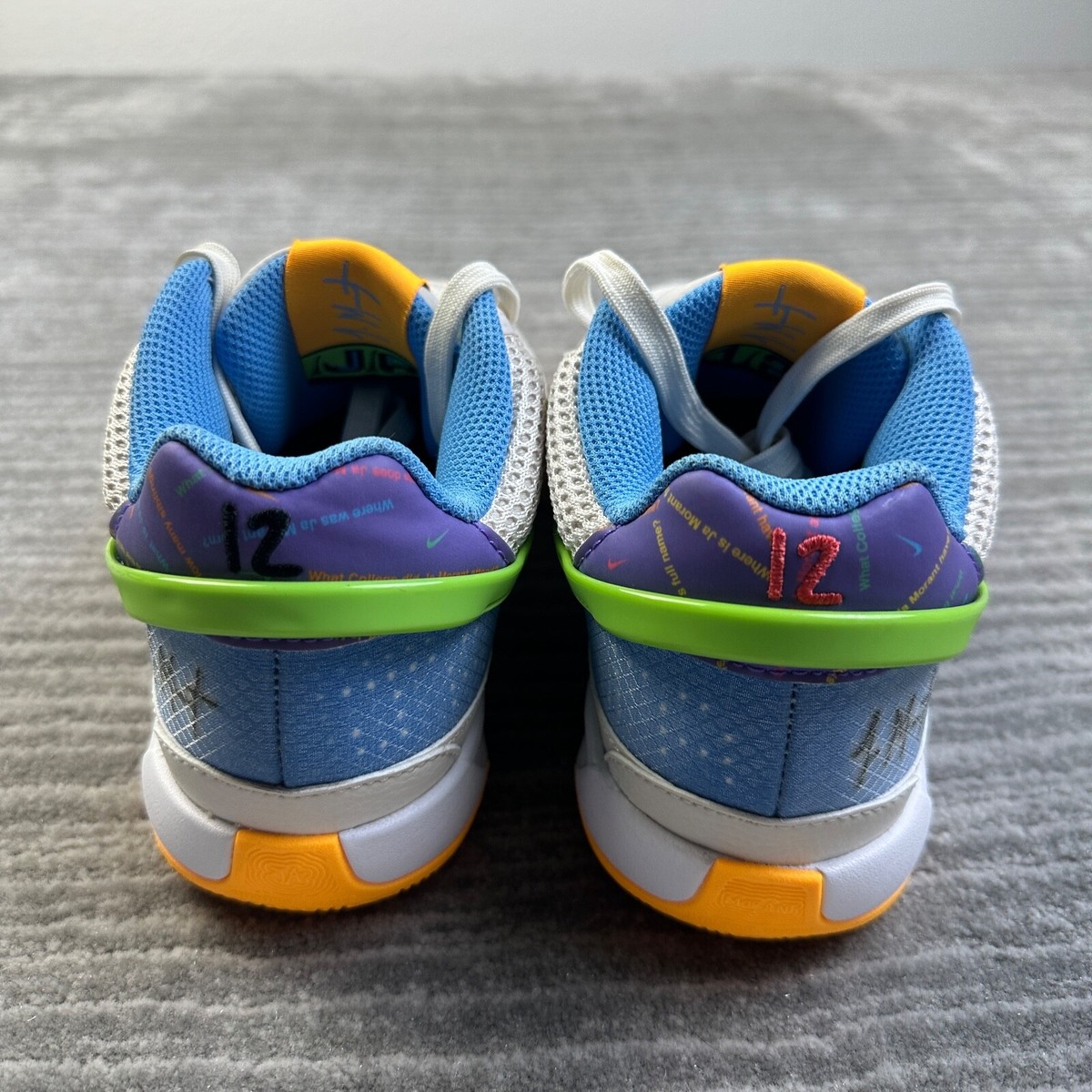 NEW Nike Ja 1 Low Mens 5 Womens 6.5 Blue Green Trivia Low Top