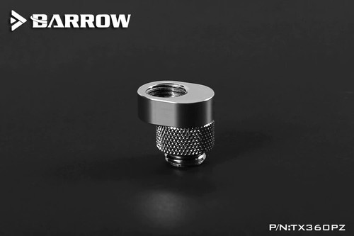 Barrow TX360PZ, G1/4" 360 Degree Rotation Rotary Offset Adapter 6mm Brass - Picture 2 of 6