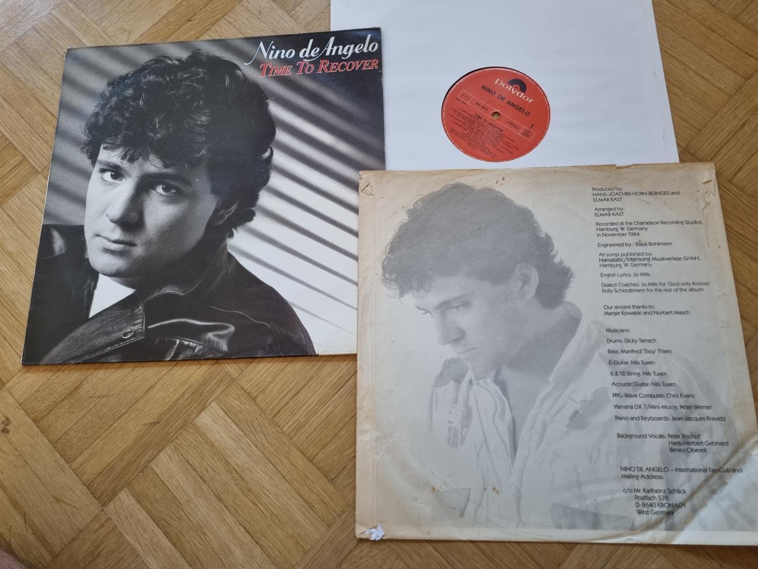 Nino de Angelo - Time to recover LP SUNG IN ENGLISH Spain