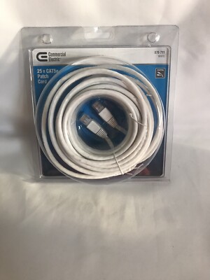  Tech Hi-Speed Cat 5e cable Patch Cord 25ft-Commercial-Computer- New in Package