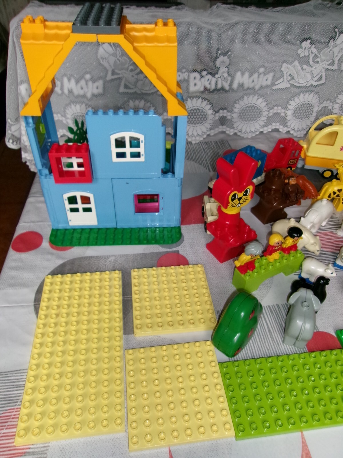 LOT LEGO DUPLO ZOO ferme plaques animaux van ours girafes lion otarie env 3 kg | eBay