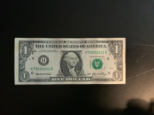 2006 $1 DOLLAR BILL H72222211D
