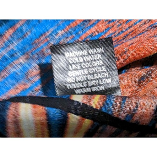 Favant Hawaiian short sleeve blue with sunset palm trees beach sunset shirt XXL - Picture 8 of 8
