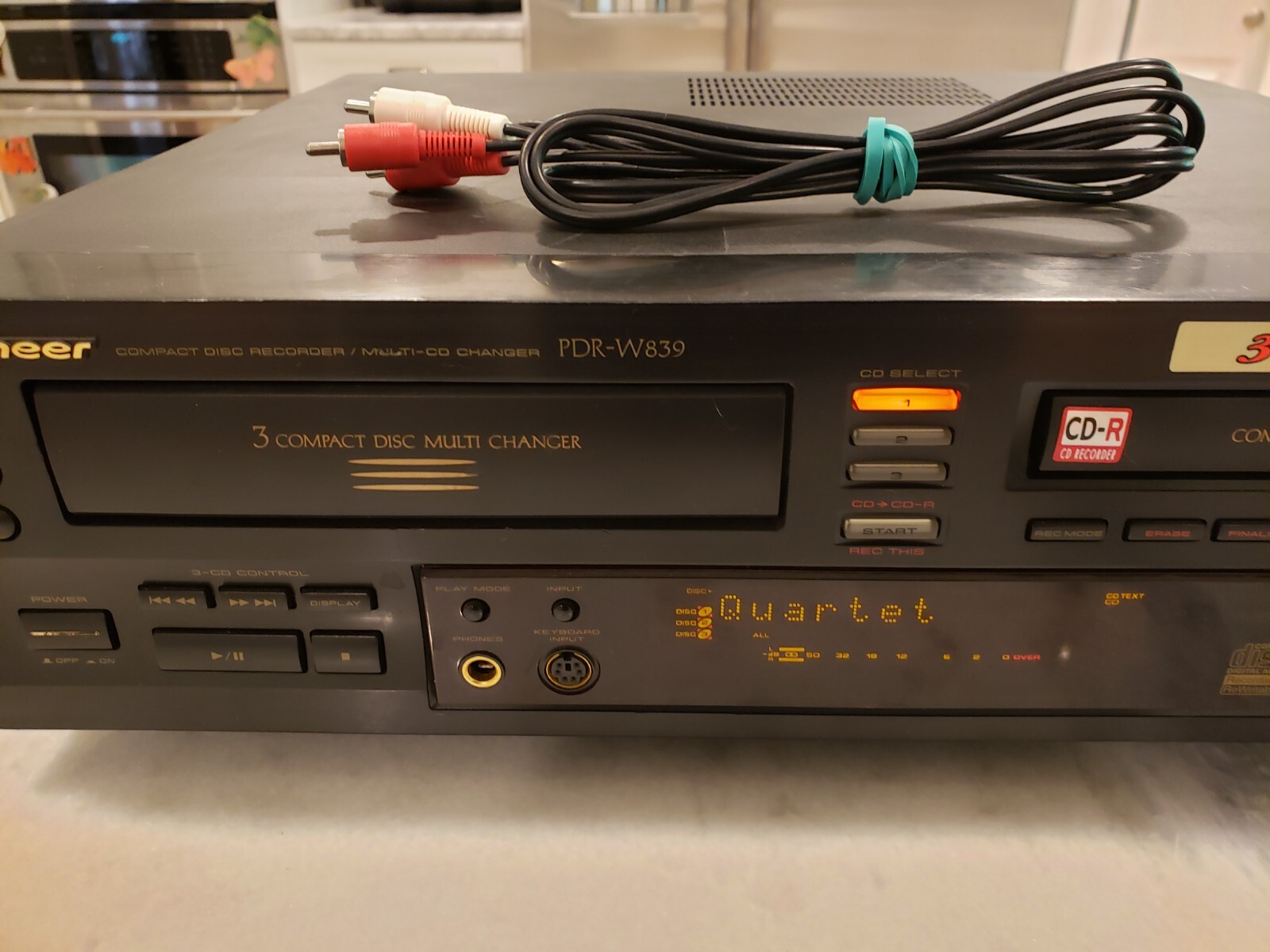 Pioneer PDRW839 Compact Disc Recorder/Multi 3 CD Charger Combo Tested