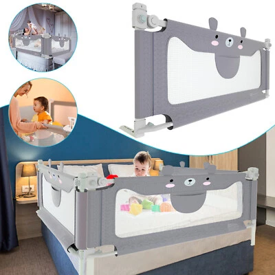 MARKENLOS 150/180/200 cm Baby Bettgitter Rausfallschutz Fall Bettschutz Kinderbettgitter