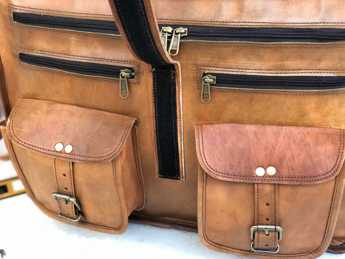 Cuir Vintage Messager Épaule Hommes Cartable Sacs Ordinateur École Sac Cuir Vintage Messager Épaule Hommes Cartable Sacs Ordinateur École Sac
