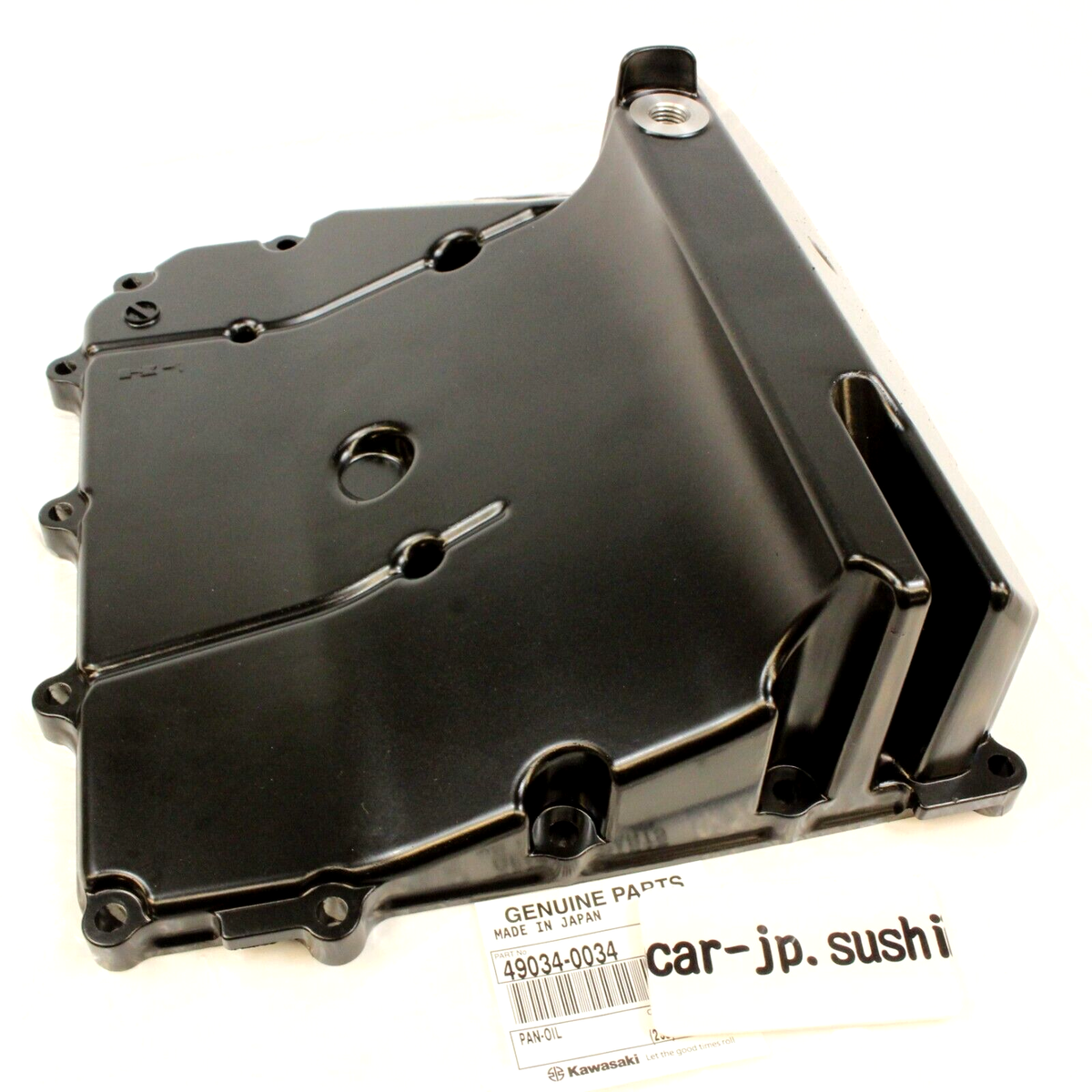 吉之助　Carbon 5L 未開封新品 2006-2010 Kawasaki Genuine Ninja Oil Pan | 49034-0034 | OE | Black