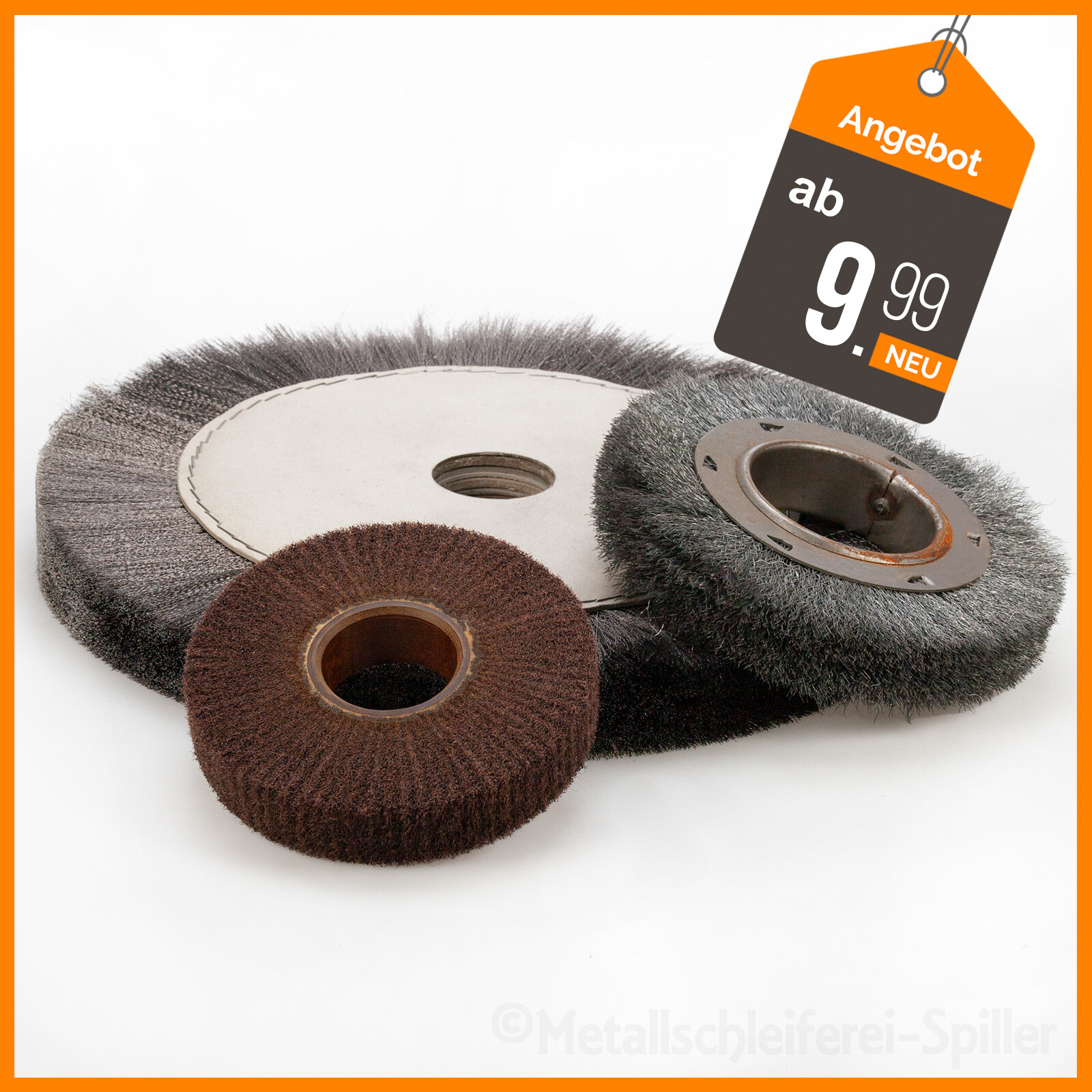 Vlies-Polierscheibe Von Uxcell - 120mm Nylondraht Scheibe Mit 80er Körnung Für Metalloberflächen