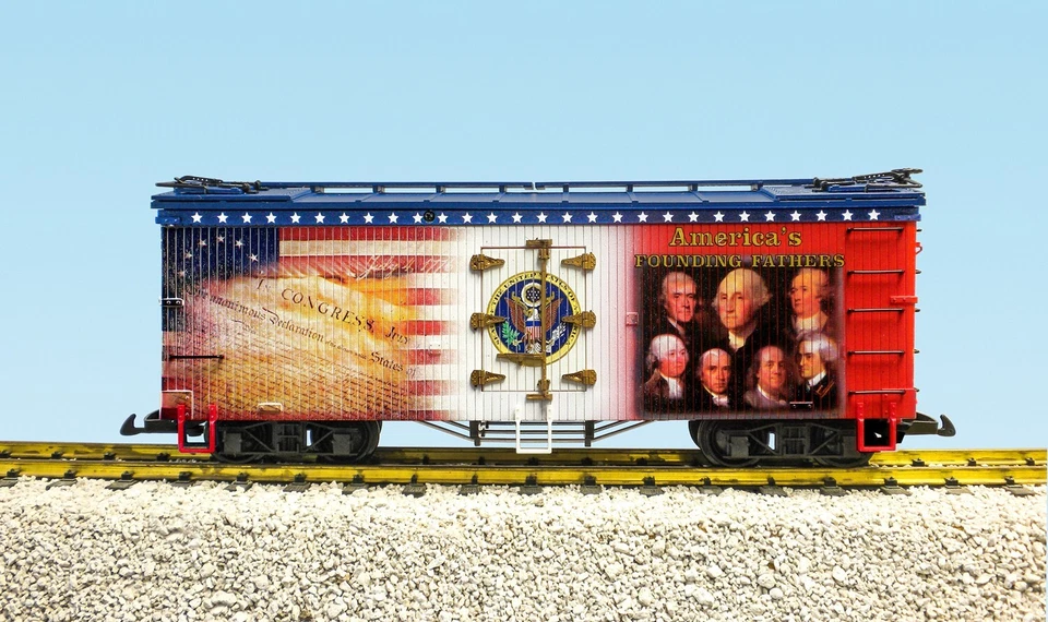 USA Trains G Scale R16055 AMERICA'S FOUNDING FATHERS PATRIOTIC SERIES NEW RELEAS - Image 1 of 1