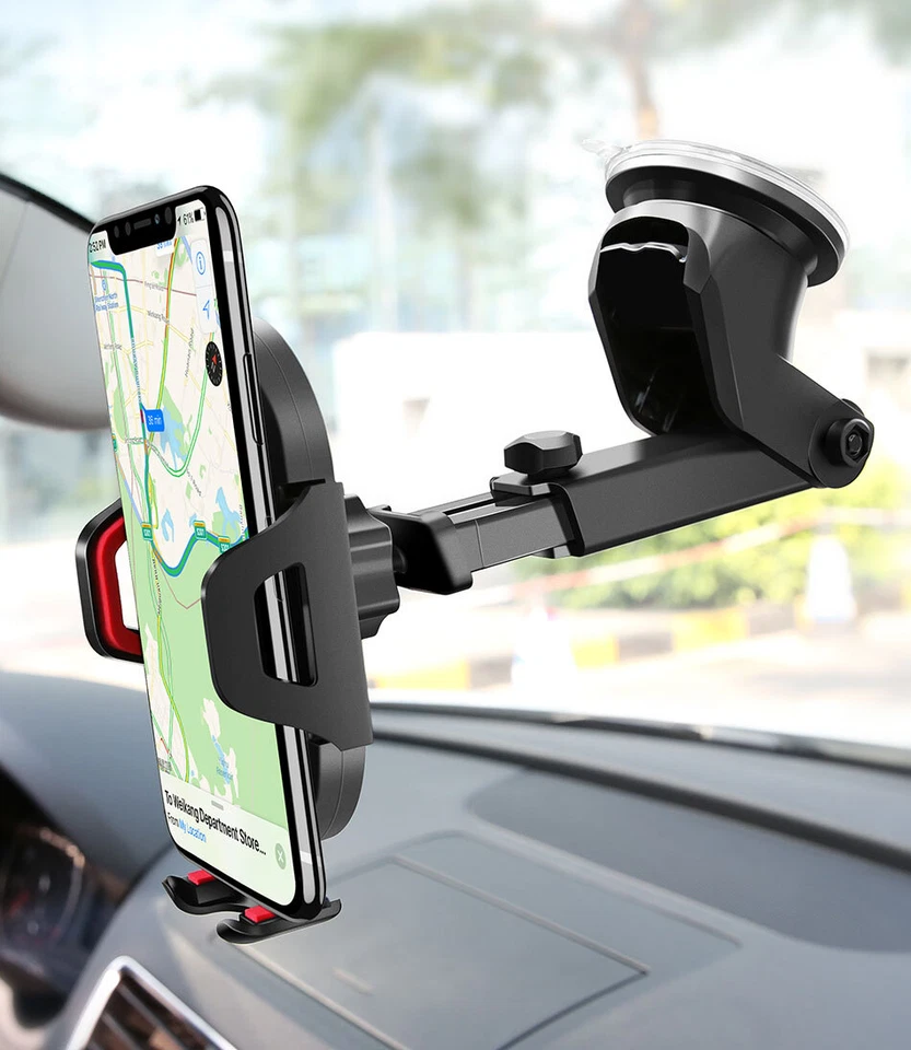 Car Windshield Dashboard Cell Phone Holder Mount Stand For iPhone Android GPS - Image 2 of 4